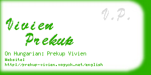 vivien prekup business card